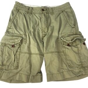 Polo  Ralph Lauren Classic Chino‎ Miltary Cargo Shorts Green 33
